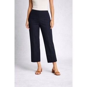 LAFAYETTE 148 NEW YORK Womens Blue Cropped Bleecker Pants Size 8